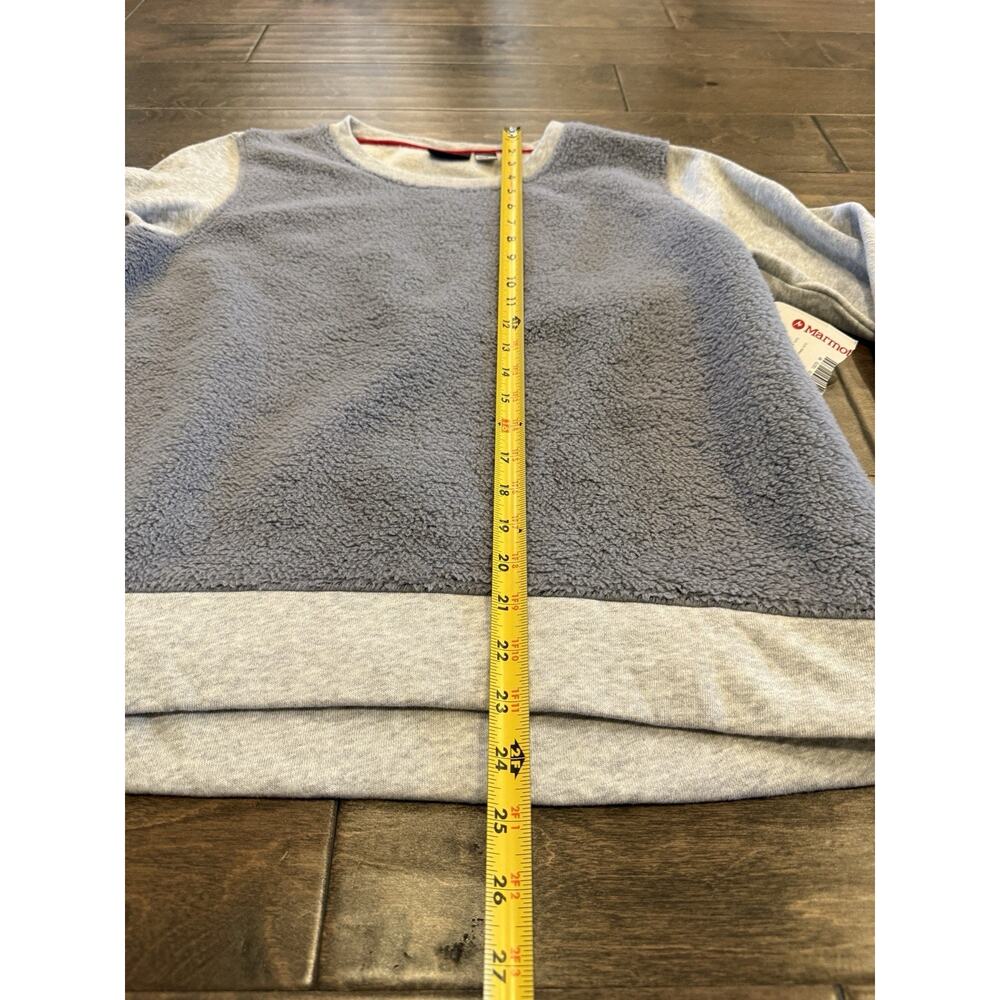 Marmot Womens Gray Dark Gray Winter Cold Sherpa Sweatshirt Size M NWT $75 - Picture 9 of 10
